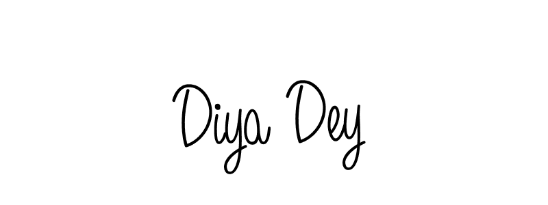 Also we have Diya Dey name is the best signature style. Create professional handwritten signature collection using Angelique-Rose-font-FFP autograph style. Diya Dey signature style 5 images and pictures png