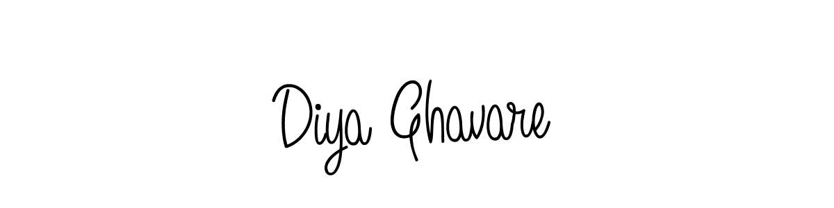 Also we have Diya Ghavare name is the best signature style. Create professional handwritten signature collection using Angelique-Rose-font-FFP autograph style. Diya Ghavare signature style 5 images and pictures png