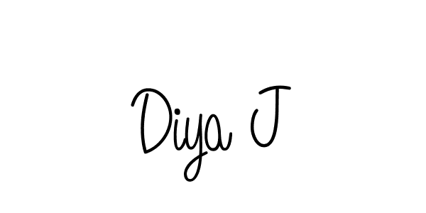 It looks lik you need a new signature style for name Diya J. Design unique handwritten (Angelique-Rose-font-FFP) signature with our free signature maker in just a few clicks. Diya J signature style 5 images and pictures png