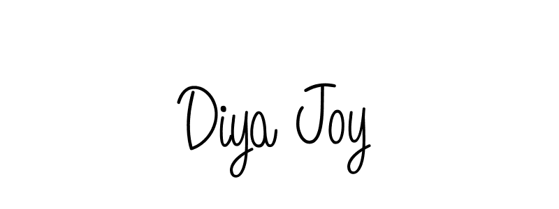 The best way (Angelique-Rose-font-FFP) to make a short signature is to pick only two or three words in your name. The name Diya Joy include a total of six letters. For converting this name. Diya Joy signature style 5 images and pictures png