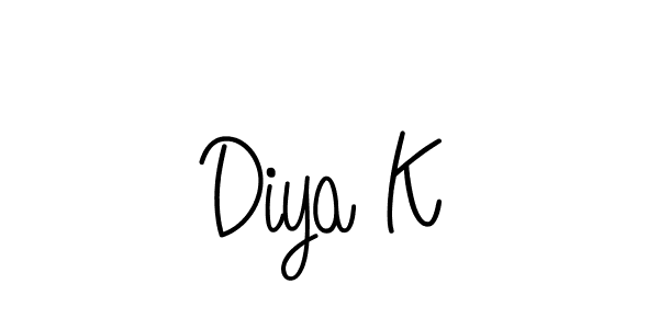 Make a beautiful signature design for name Diya K. Use this online signature maker to create a handwritten signature for free. Diya K signature style 5 images and pictures png