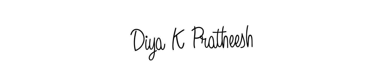 It looks lik you need a new signature style for name Diya K Pratheesh. Design unique handwritten (Angelique-Rose-font-FFP) signature with our free signature maker in just a few clicks. Diya K Pratheesh signature style 5 images and pictures png