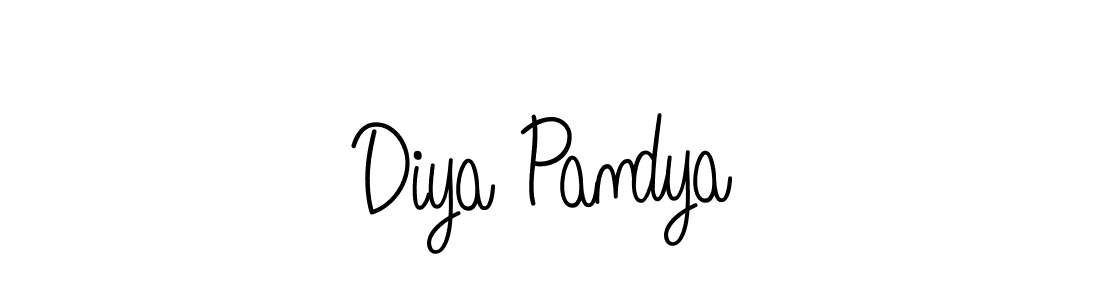 How to Draw Diya Pandya signature style? Angelique-Rose-font-FFP is a latest design signature styles for name Diya Pandya. Diya Pandya signature style 5 images and pictures png