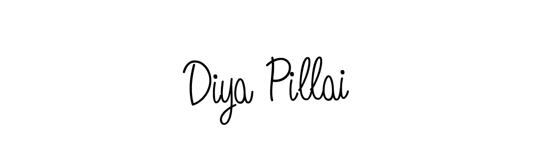 Create a beautiful signature design for name Diya Pillai. With this signature (Angelique-Rose-font-FFP) fonts, you can make a handwritten signature for free. Diya Pillai signature style 5 images and pictures png