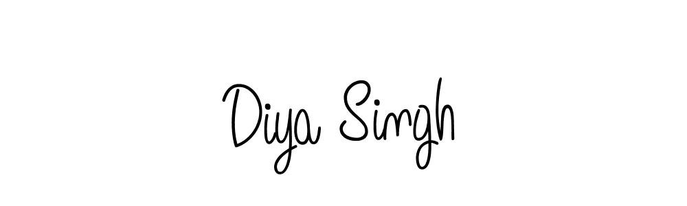 Diya Singh stylish signature style. Best Handwritten Sign (Angelique-Rose-font-FFP) for my name. Handwritten Signature Collection Ideas for my name Diya Singh. Diya Singh signature style 5 images and pictures png