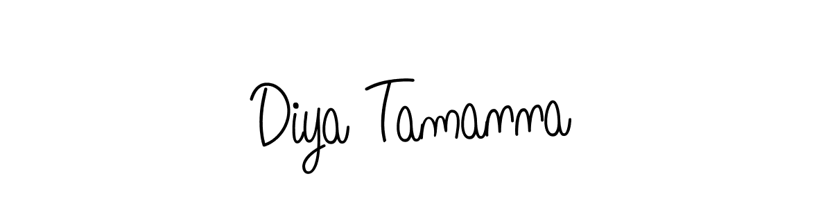Angelique-Rose-font-FFP is a professional signature style that is perfect for those who want to add a touch of class to their signature. It is also a great choice for those who want to make their signature more unique. Get Diya Tamanna name to fancy signature for free. Diya Tamanna signature style 5 images and pictures png