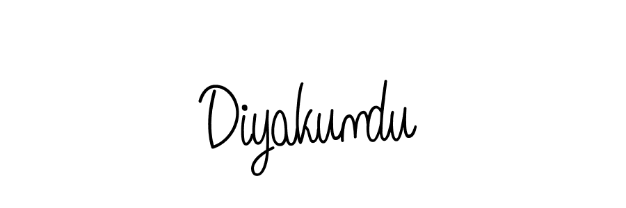 The best way (Angelique-Rose-font-FFP) to make a short signature is to pick only two or three words in your name. The name Diyakundu include a total of six letters. For converting this name. Diyakundu signature style 5 images and pictures png