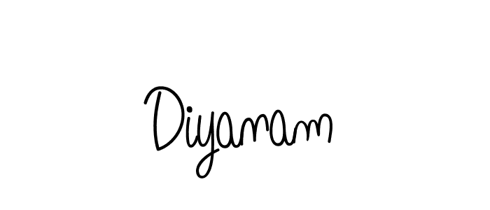 Once you've used our free online signature maker to create your best signature Angelique-Rose-font-FFP style, it's time to enjoy all of the benefits that Diyanam name signing documents. Diyanam signature style 5 images and pictures png