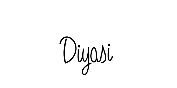 Make a beautiful signature design for name Diyasi. With this signature (Angelique-Rose-font-FFP) style, you can create a handwritten signature for free. Diyasi signature style 5 images and pictures png