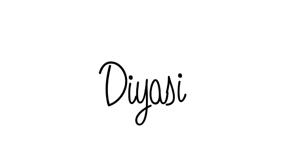 Make a beautiful signature design for name Diyasi. With this signature (Angelique-Rose-font-FFP) style, you can create a handwritten signature for free. Diyasi signature style 5 images and pictures png