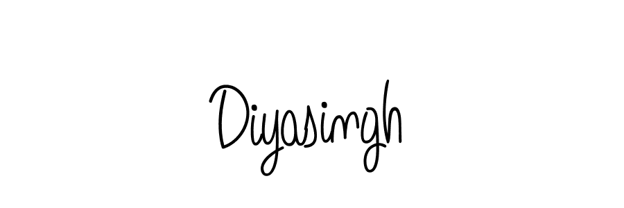 Create a beautiful signature design for name Diyasingh. With this signature (Angelique-Rose-font-FFP) fonts, you can make a handwritten signature for free. Diyasingh signature style 5 images and pictures png