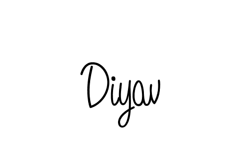 Best and Professional Signature Style for Diyav. Angelique-Rose-font-FFP Best Signature Style Collection. Diyav signature style 5 images and pictures png