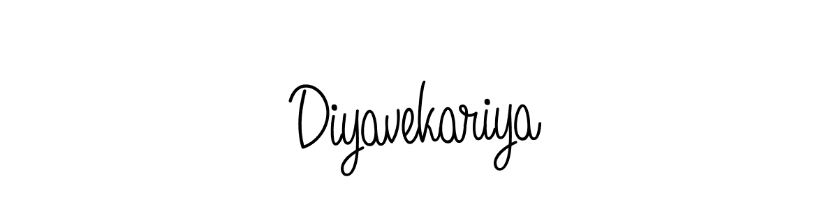 Make a short Diyavekariya signature style. Manage your documents anywhere anytime using Angelique-Rose-font-FFP. Create and add eSignatures, submit forms, share and send files easily. Diyavekariya signature style 5 images and pictures png