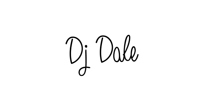 How to make Dj Dale name signature. Use Angelique-Rose-font-FFP style for creating short signs online. This is the latest handwritten sign. Dj Dale signature style 5 images and pictures png