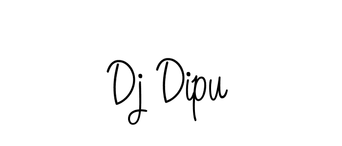 You should practise on your own different ways (Angelique-Rose-font-FFP) to write your name (Dj Dipu) in signature. don't let someone else do it for you. Dj Dipu signature style 5 images and pictures png