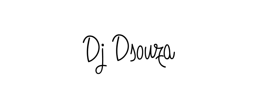 Design your own signature with our free online signature maker. With this signature software, you can create a handwritten (Angelique-Rose-font-FFP) signature for name Dj Dsouza. Dj Dsouza signature style 5 images and pictures png