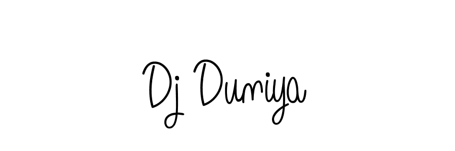 if you are searching for the best signature style for your name Dj Duniya. so please give up your signature search. here we have designed multiple signature styles  using Angelique-Rose-font-FFP. Dj Duniya signature style 5 images and pictures png