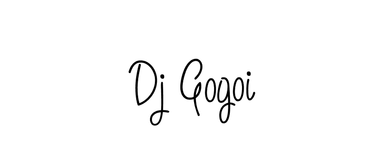 How to Draw Dj Gogoi signature style? Angelique-Rose-font-FFP is a latest design signature styles for name Dj Gogoi. Dj Gogoi signature style 5 images and pictures png