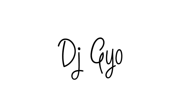 You should practise on your own different ways (Angelique-Rose-font-FFP) to write your name (Dj Gyo) in signature. don't let someone else do it for you. Dj Gyo signature style 5 images and pictures png
