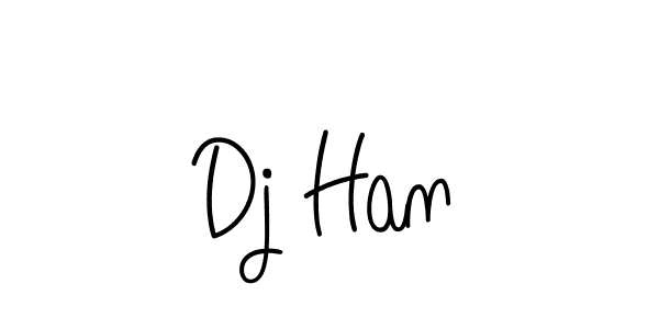 Create a beautiful signature design for name Dj Han. With this signature (Angelique-Rose-font-FFP) fonts, you can make a handwritten signature for free. Dj Han signature style 5 images and pictures png