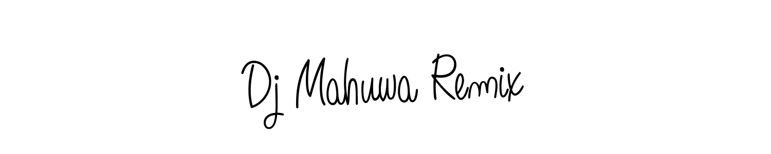 Use a signature maker to create a handwritten signature online. With this signature software, you can design (Angelique-Rose-font-FFP) your own signature for name Dj Mahuwa Remix. Dj Mahuwa Remix signature style 5 images and pictures png