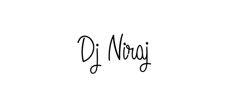 Design your own signature with our free online signature maker. With this signature software, you can create a handwritten (Angelique-Rose-font-FFP) signature for name Dj Niraj. Dj Niraj signature style 5 images and pictures png