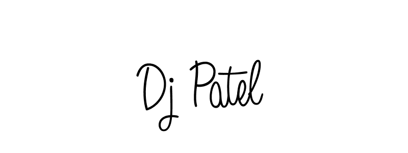 You should practise on your own different ways (Angelique-Rose-font-FFP) to write your name (Dj Patel) in signature. don't let someone else do it for you. Dj Patel signature style 5 images and pictures png