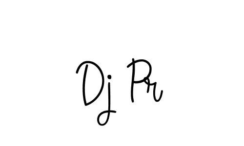 How to Draw Dj Pr signature style? Angelique-Rose-font-FFP is a latest design signature styles for name Dj Pr. Dj Pr signature style 5 images and pictures png
