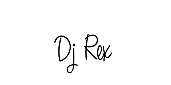 Make a beautiful signature design for name Dj Rex. With this signature (Angelique-Rose-font-FFP) style, you can create a handwritten signature for free. Dj Rex signature style 5 images and pictures png