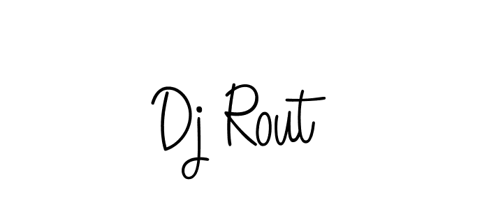 Best and Professional Signature Style for Dj Rout. Angelique-Rose-font-FFP Best Signature Style Collection. Dj Rout signature style 5 images and pictures png