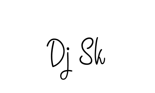 How to make Dj Sk signature? Angelique-Rose-font-FFP is a professional autograph style. Create handwritten signature for Dj Sk name. Dj Sk signature style 5 images and pictures png