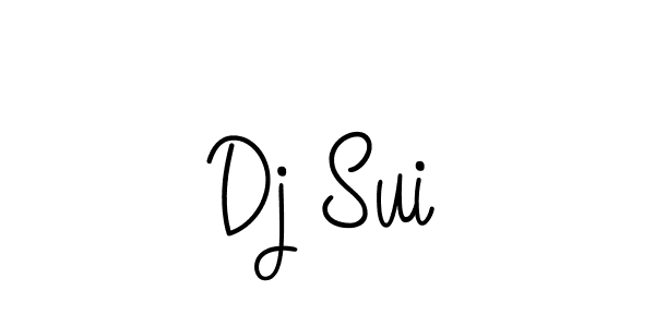 How to Draw Dj Sui signature style? Angelique-Rose-font-FFP is a latest design signature styles for name Dj Sui. Dj Sui signature style 5 images and pictures png