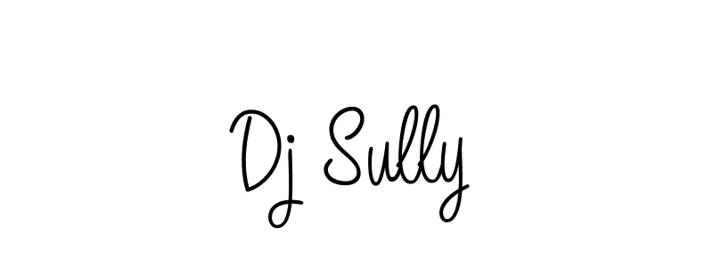 How to Draw Dj Sully signature style? Angelique-Rose-font-FFP is a latest design signature styles for name Dj Sully. Dj Sully signature style 5 images and pictures png