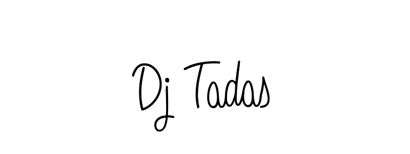 Dj Tadas stylish signature style. Best Handwritten Sign (Angelique-Rose-font-FFP) for my name. Handwritten Signature Collection Ideas for my name Dj Tadas. Dj Tadas signature style 5 images and pictures png