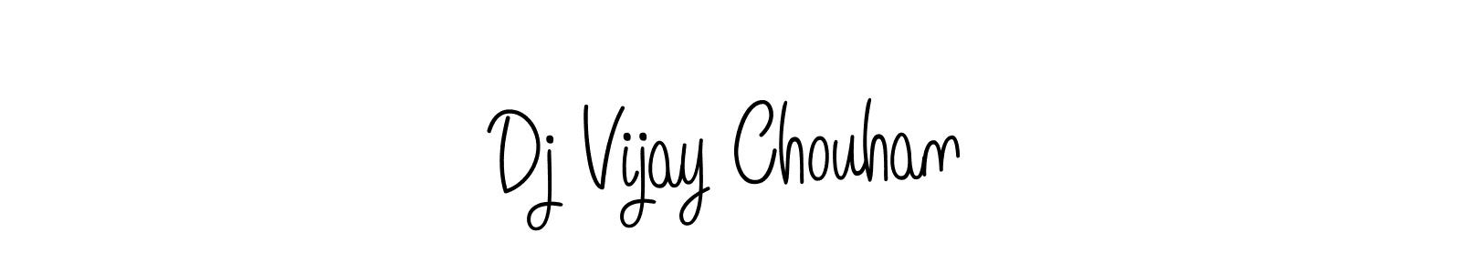 Use a signature maker to create a handwritten signature online. With this signature software, you can design (Angelique-Rose-font-FFP) your own signature for name Dj Vijay Chouhan. Dj Vijay Chouhan signature style 5 images and pictures png