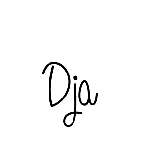 Make a beautiful signature design for name Dja. With this signature (Angelique-Rose-font-FFP) style, you can create a handwritten signature for free. Dja signature style 5 images and pictures png