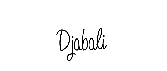 You should practise on your own different ways (Angelique-Rose-font-FFP) to write your name (Djabali) in signature. don't let someone else do it for you. Djabali signature style 5 images and pictures png