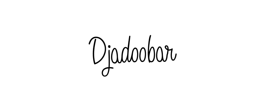 Djadoobar stylish signature style. Best Handwritten Sign (Angelique-Rose-font-FFP) for my name. Handwritten Signature Collection Ideas for my name Djadoobar. Djadoobar signature style 5 images and pictures png