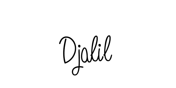 How to Draw Djalil signature style? Angelique-Rose-font-FFP is a latest design signature styles for name Djalil. Djalil signature style 5 images and pictures png