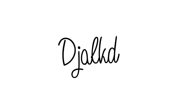 The best way (Angelique-Rose-font-FFP) to make a short signature is to pick only two or three words in your name. The name Djalkd include a total of six letters. For converting this name. Djalkd signature style 5 images and pictures png