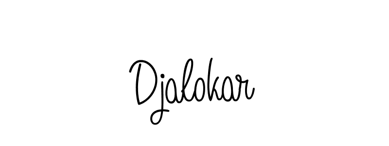 How to make Djalokar signature? Angelique-Rose-font-FFP is a professional autograph style. Create handwritten signature for Djalokar name. Djalokar signature style 5 images and pictures png