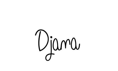 You should practise on your own different ways (Angelique-Rose-font-FFP) to write your name (Djana) in signature. don't let someone else do it for you. Djana signature style 5 images and pictures png