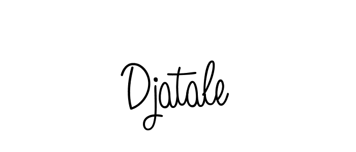 Make a beautiful signature design for name Djatale. With this signature (Angelique-Rose-font-FFP) style, you can create a handwritten signature for free. Djatale signature style 5 images and pictures png