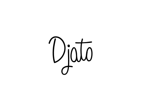 Use a signature maker to create a handwritten signature online. With this signature software, you can design (Angelique-Rose-font-FFP) your own signature for name Djato. Djato signature style 5 images and pictures png