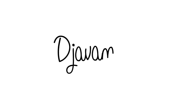 You should practise on your own different ways (Angelique-Rose-font-FFP) to write your name (Djavan) in signature. don't let someone else do it for you. Djavan signature style 5 images and pictures png
