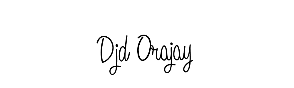 You should practise on your own different ways (Angelique-Rose-font-FFP) to write your name (Djd Orajay) in signature. don't let someone else do it for you. Djd Orajay signature style 5 images and pictures png