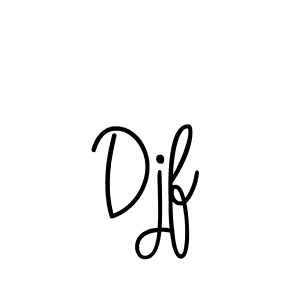 Make a beautiful signature design for name Djf. With this signature (Angelique-Rose-font-FFP) style, you can create a handwritten signature for free. Djf signature style 5 images and pictures png