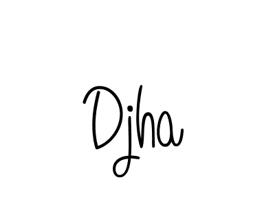 How to make Djha name signature. Use Angelique-Rose-font-FFP style for creating short signs online. This is the latest handwritten sign. Djha signature style 5 images and pictures png