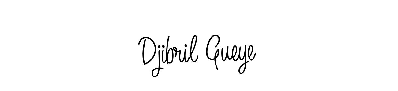 Make a beautiful signature design for name Djibril Gueye. With this signature (Angelique-Rose-font-FFP) style, you can create a handwritten signature for free. Djibril Gueye signature style 5 images and pictures png