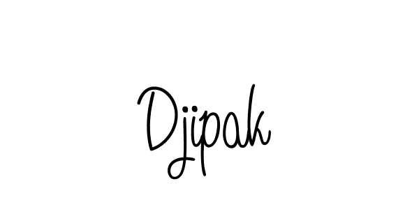 How to make Djipak signature? Angelique-Rose-font-FFP is a professional autograph style. Create handwritten signature for Djipak name. Djipak signature style 5 images and pictures png